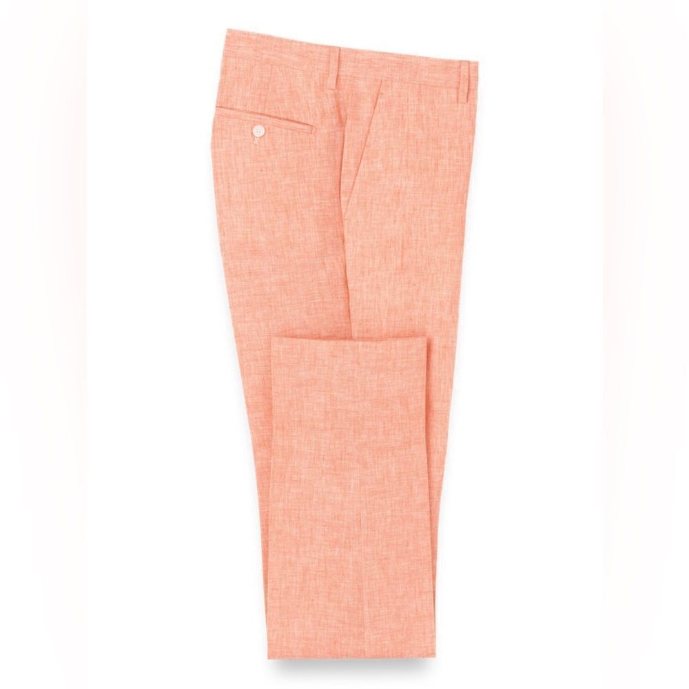 New Paul Frederick Salmon Linen‎ Pants 38 x 30 C30